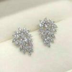 1.80 Ct Lab Created Diamond Cluster Stud Earrings