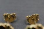 10MM Gold Diamond Cut Round Nugget Stud Earrings