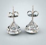 4.00 Ct Lab Grown Diamond Studs in Gold