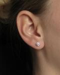 Lab Created 1/2 Ct Diamond Stud Earrings 14k Gold