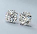 4.00 Ct Lab Grown Diamond Studs in Gold