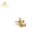 Elegant Diamond Stud Earrings in Yellow Gold