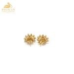 Elegant Diamond Stud Earrings in Yellow Gold