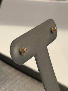 14K Yellow Gold  *  TINY DIAMOND STUD *     Post Earrings