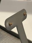 14K Yellow Gold  *  TINY DIAMOND STUD *     Post Earrings