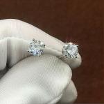 1 Ct Round Lab Created Diamond Stud Earrings