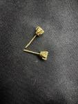 1/4kt Each Diamond Earrings. Set of 2 14K Yellow