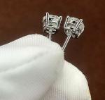 1 Ct Round Lab Created Diamond Stud Earrings