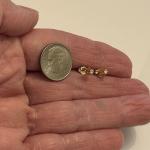 14K Yellow Gold  *  TINY DIAMOND STUD *     Post Earrings