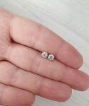 1 Ct Round Moissanite Solitaire Stud Earrings