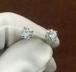 1 Ct Round Lab Created Diamond Stud Earrings