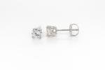 1 Ct Round Moissanite Solitaire Stud Earrings
