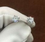 1 Ct Round Lab Created Diamond Stud Earrings