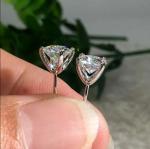 2Ct Round VVS1 Lab Created Diamond Solitaire Stud Earrings 925 Sterling Silver