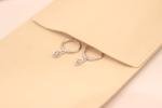 Silver CZ Diamond Charm Hoop Earrings Minimalist 925 Sterling Dainty Gift