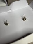 Diamond Halo Stud Earrings (1/10 ct. t.w.) in Sterling Silver NEW