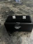 Luxury 925 Sterling Silver Moissanite Earrings Clove Baguette Cut Iced