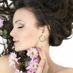 Silver Diamond Cut Hoop Earrings for Women