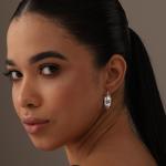 925 Sterling Silver Lightweight Medium Diamond-Cut Hoop Earrings for Women 28 mm