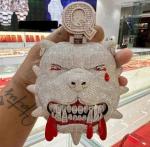 4.60Ct Round Cut Moissanite Men's Customized Cartoon Pendant 925 Sterling Silver