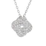 Diamond Treasures 0.21ctw Diamond "Love Knots" Pendant w/ Chain