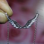 0.35 Ct Round Simulated Diamond Pendant Sterling Silver 925