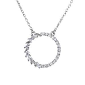 Diamond Treasures 0.30ctw Diamond Eternity Pendant w/ Chain