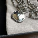 David Yurman 3MM Sterling Silver Maritime Compass Amulet Pendant Necklace 60CM