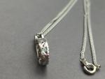 Sterling Silver INFINITY PENDANT  Necklace DIAMOND 925 Fillegree 17” GOC Stamp