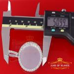 Real 0.15ct Diamond 925 Sterling Silver 1.50" PICTURE Fashion White Pendant