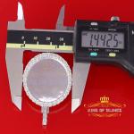 Real 0.15ct Diamond 925 Sterling Silver 1.50" PICTURE Fashion White Pendant