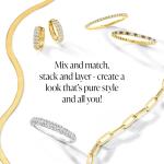 14kt Gold Baguette Diamond Flat-Back Stud Earrings