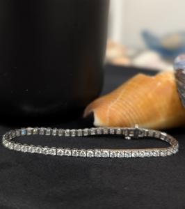 5CT Lab Grown Diamond Tennis Bracelet in 14K Gold