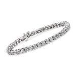 1.00 ct. Diamond Cluster Tennis Bracelet in Silver