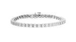 1.00 ct. Diamond Cluster Tennis Bracelet in Silver