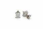 2.00 CTTW Princess Cut Lab-Grown Diamond Studs