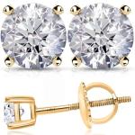 Lab Grown Diamond Stud Earrings in 14k Gold