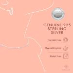 Sterling Silver Tanzanite Dangle Earrings with White Topaz