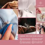 Sterling Silver Tanzanite Dangle Earrings with White Topaz