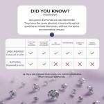 East West 1CT Lab Created Diamond Pendant Necklace