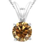 Tanzanite, Sapphire, Ruby, Emerald & Diamond Pendant Necklace