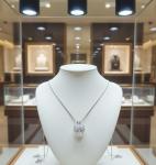 Diamond Heart Pendant in 18K White Gold