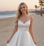 Diamond Heart Pendant in 18K White Gold