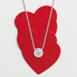 Bezel Set Lab Grown Diamond Pendant Necklace