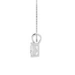 10 Carat Lab-Grown Diamond Pendant Necklace in White Gold