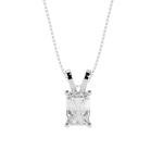 5 Carat Lab-Grown Diamond Pendant Necklace in Platinum