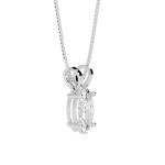 Platinum IGI Certified Lab-Grown Diamond Pendant Necklace