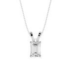 7 Carat Lab-Grown Emerald Cut Diamond Necklace