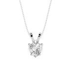 5 Carat Heart Cut Lab-Grown Diamond Pendant Necklace
