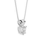 5 Carat Heart Cut Lab-Grown Diamond Pendant Necklace